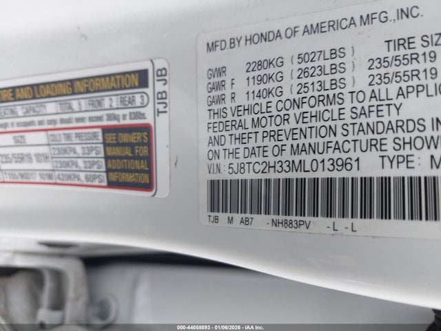 2021 ACURA RDX 5J8TC2H33ML013961 Photo 8