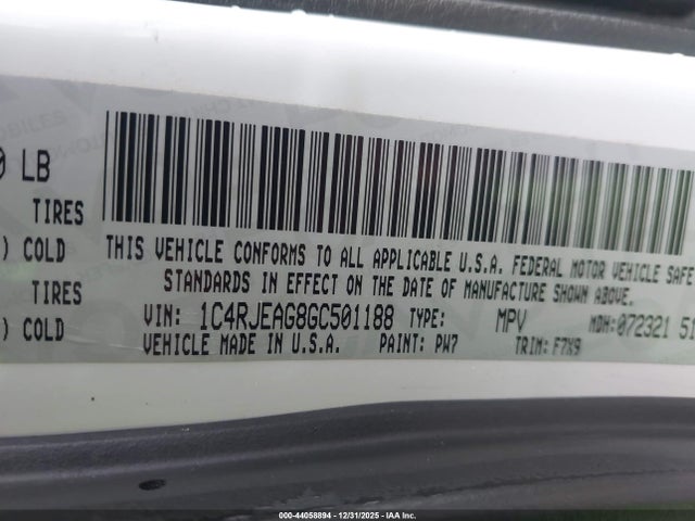 1C4RJEAG8GC501188 Jeep Grand Cherokee Laredo