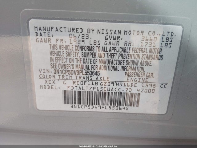 Nissan Kicks Sr Xtronic Cvt 2023 3N1CP5DV9PL553645 Image 9