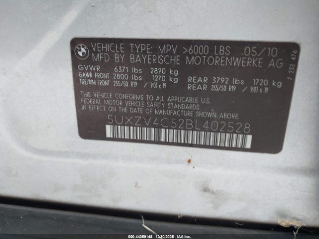2011 BMW X5 5UXZV4C52BL402528 Photo 8