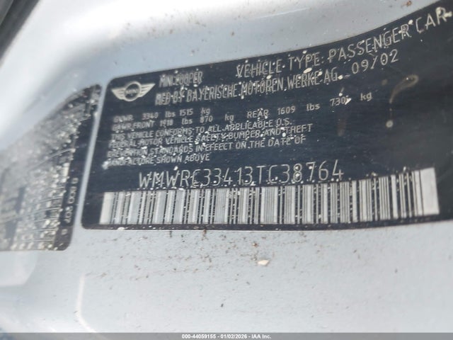 2003 MINI COOPER WMWRC33413TC38764 Photo 8