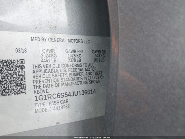 2018 CHEVROLET VOLT 1G1RC6S54JU136614 Photo 8