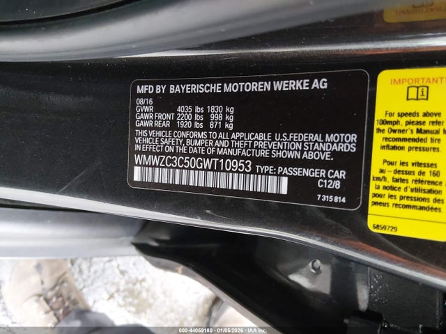 2016 MINI COUNTRYMAN WMWZC3C50GWT10953 Photo 8