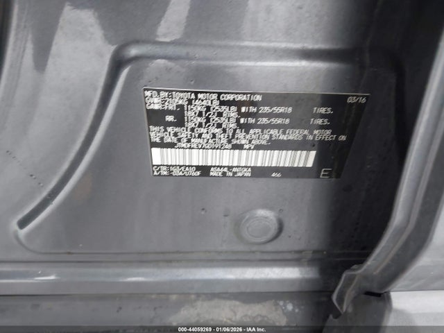 JTMDFREV7GD191248 Toyota Rav4 Limited