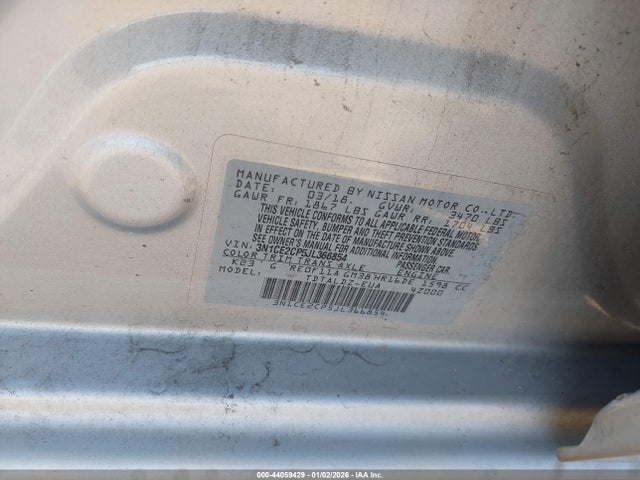 2018 NISSAN VERSA NOTE 3N1CE2CP5JL366854 Photo 8