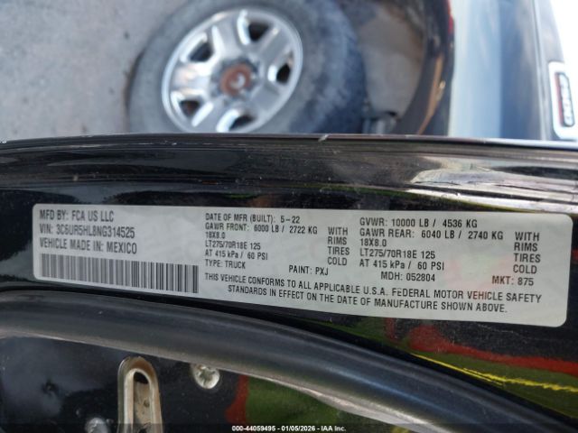 2022 RAM 2500 3C6UR5HL8NG314525 Photo 8