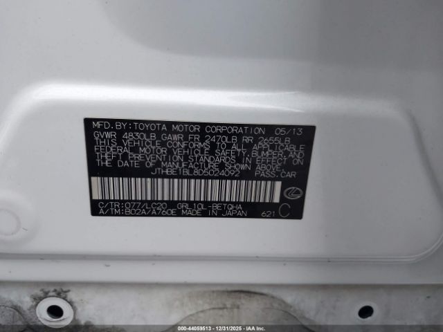 2013 LEXUS GS 350 JTHBE1BL8D5024092 Photo 8