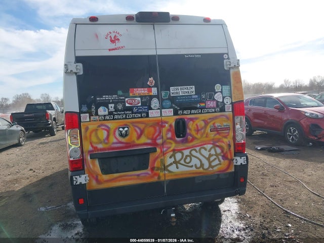 44059539 :رقم المزاد ، 3C6TRVDG2HE518533 vin ، 2017 Ram Promaster 2500 High Roof 159 Wb مزاد بيع