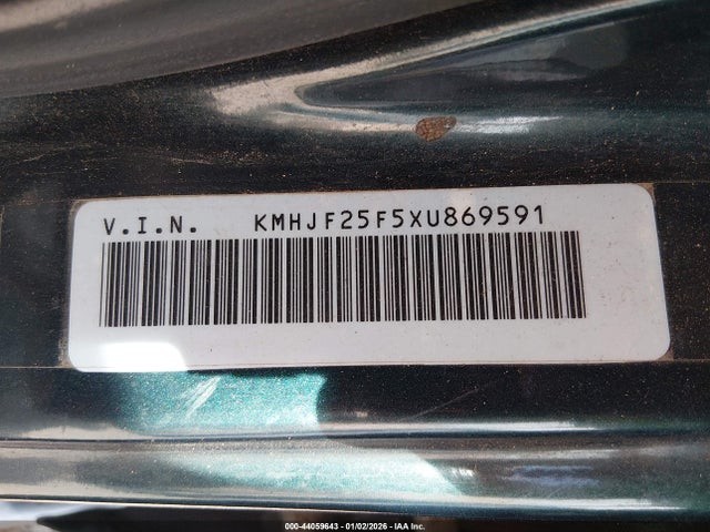 Aukcja sprzedaży 1999 Hyundai Elantra Gl, vin: KMHJF25F5XU869591, numer aukcji: 44059643
