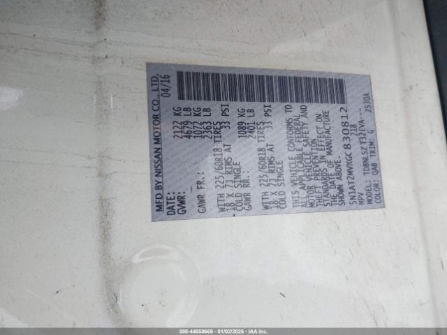 2016 NISSAN ROGUE 5N1AT2MVXGC830812 Photo 8