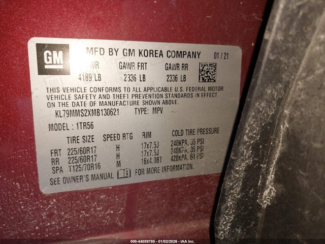 2021 CHEVROLET TRAILBLAZER KL79MMS2XMB130621 Photo 8