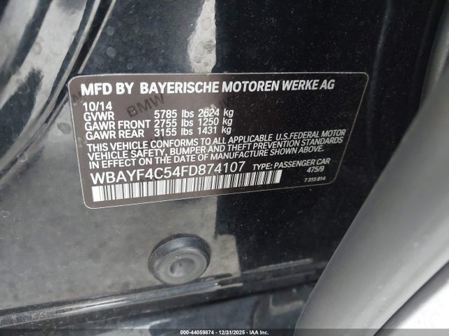 2015 BMW 740LI WBAYF4C54FD874107 Photo 8