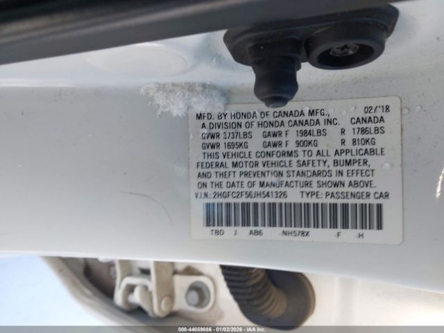 2018 HONDA CIVIC 2HGFC2F56JH541326 Photo 8