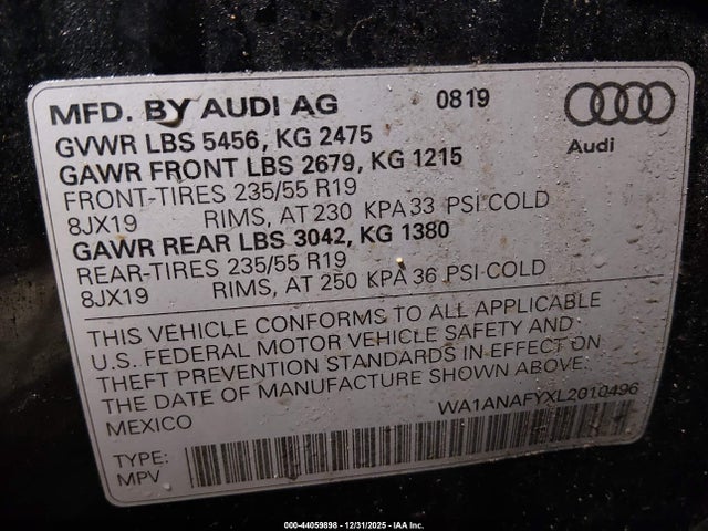 2020 AUDI Q5 WA1ANAFYXL2010496 Photo 8