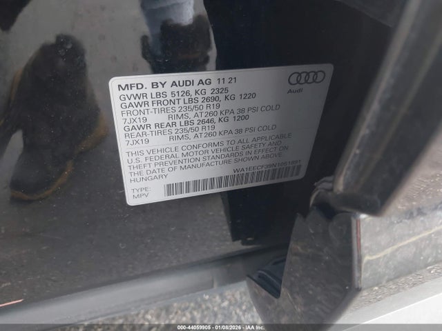 2022 AUDI Q3 WA1EECF39N1051891 Photo 8