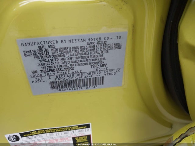 Nissan Kicks Sr Fwd 2025 3N8AP6DA5SL405237 Image 9