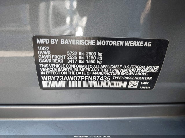 2023 BMW I4 WBY73AW07PFN87435 Photo 8
