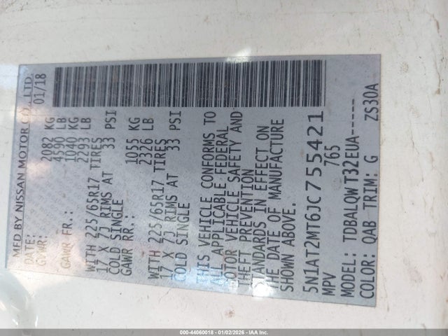 2018 NISSAN ROGUE 5N1AT2MT6JC755421 Photo 8