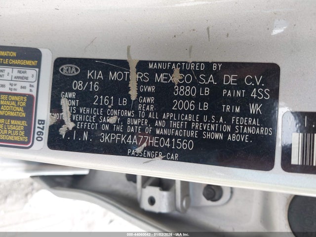 KIA FORTE LX 2017 3KPFK4A77HE041560 Image 9