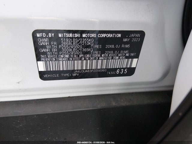 2023 MITSUBISHI OUTLANDER JA4J3UA83PZ056960 Photo 8