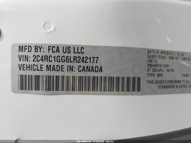 2C4RC1GG6LR242177 Chrysler Pacifica Limited