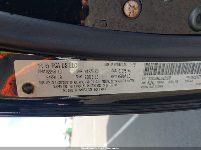 2C3CDZAG1JH231878 Dodge Challenger Sxt Plus