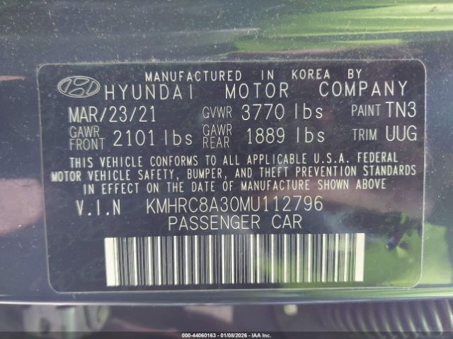 2021 HYUNDAI VENUE KMHRC8A30MU112796 Photo 8