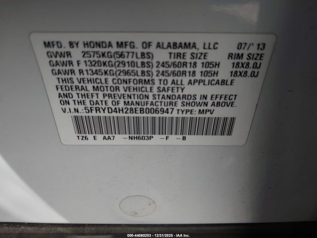 2014 ACURA MDX 5FRYD4H28EB006947 Photo 8