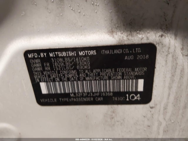 2018 MITSUBISHI MIRAGE G4 ML32F3FJ3JHF16368 Photo 8