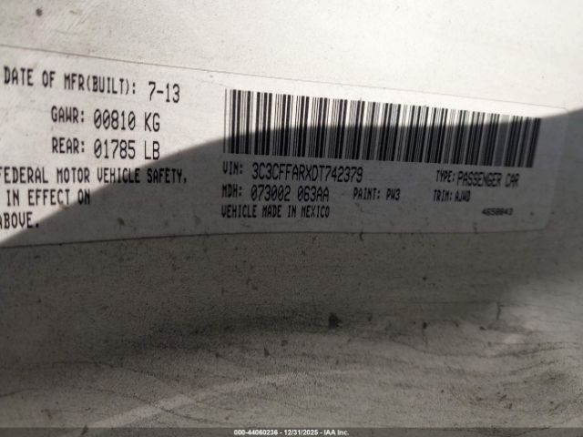 2013 FIAT 500 3C3CFFARXDT742379 Photo 8