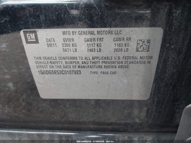 2012 CADILLAC CTS 1G6DG5E53C0107923 Photo 8