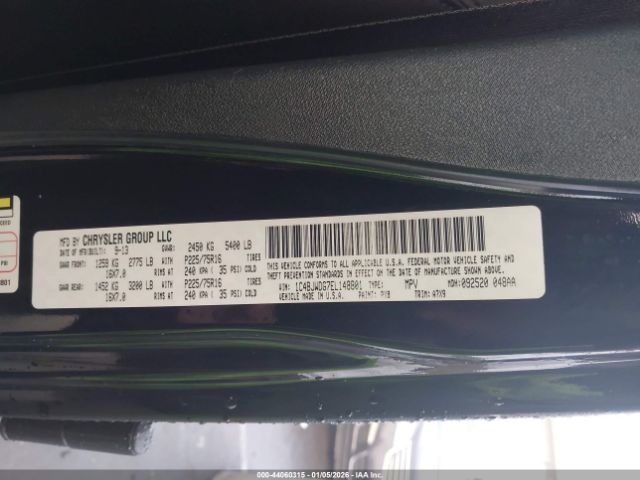 2014 JEEP WRANGLER UNLIMITED 1C4BJWDG7EL148801 Photo 8