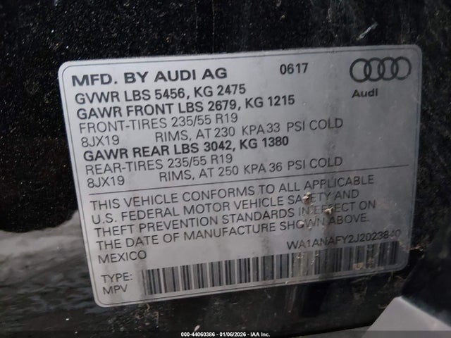 2018 AUDI Q5 WA1ANAFY2J2023840 Photo 8