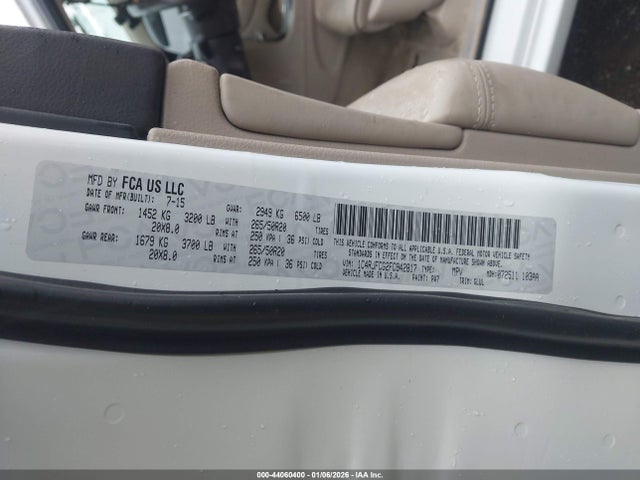Jeep Grand Cherokee Overland 2015 1C4RJFCG2FC942817 Image 9