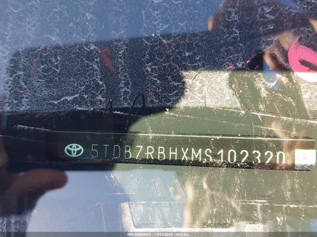 2021 TOYOTA HIGHLANDER 5TDBZRBHXMS102320 Photo 8