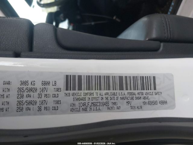 2016 JEEP GRAND CHEROKEE 1C4RJFJM6GC316455 Photo 8