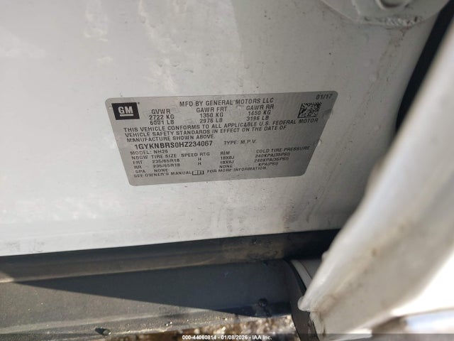 2017 CADILLAC XT5 1GYKNBRS0HZ234067 Photo 8