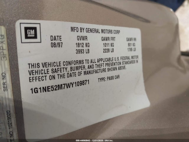 1998 CHEVROLET MALIBU 1G1NE52M7W109871 Photo 8