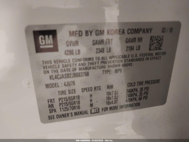 Buick Encore Preferred 2018 KL4CJASB2JB683768 Image 9