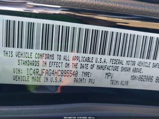 1C4RJFAG4HC895540 Jeep Grand Cherokee Altitude 4x4