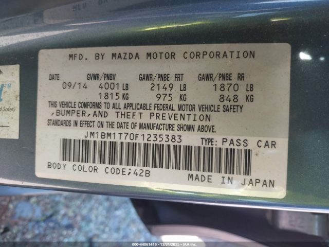 2015 MAZDA MAZDA3 JM1BM1T70F1235383 Photo 8