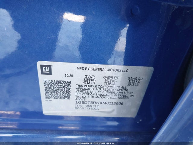 2021 CADILLAC CT5 1G6DT5RKXM0112906 Photo 8