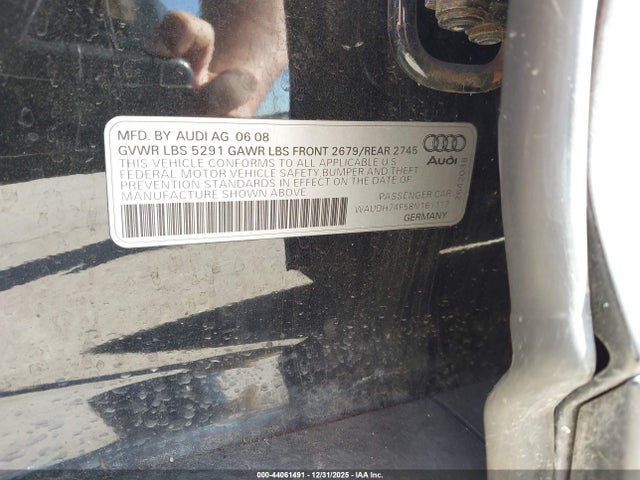 2008 AUDI A6 WAUDH74F58N161117 Photo 8