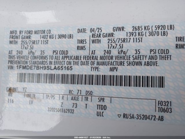 2025 FORD BRONCO 1FMDE7BH9SLA65165 Photo 8