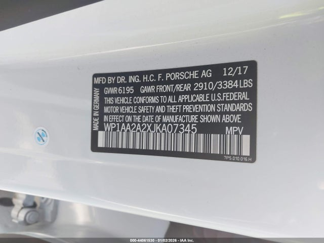 2018 PORSCHE CAYENNE WP1AA2A2XJKA07345 Photo 8