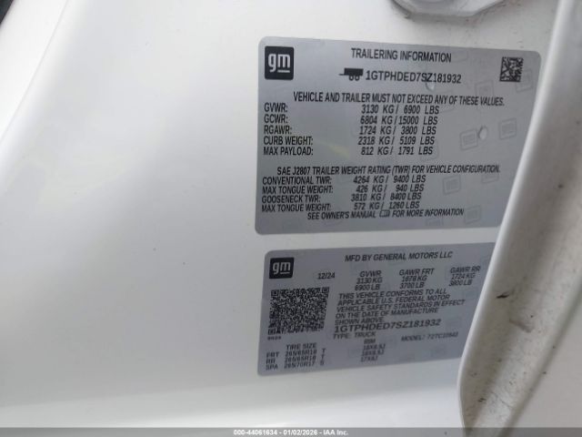 2025 GMC SIERRA 1500 1GTPHDED7SZ181932 Photo 8
