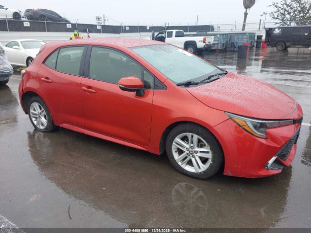 2019 TOYOTA COROLLA JTNK4RBE6K3021507