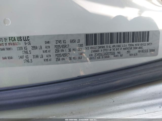 2016 DODGE GRAND CARAVAN 2C4RDGEG0GR375526 Photo 8