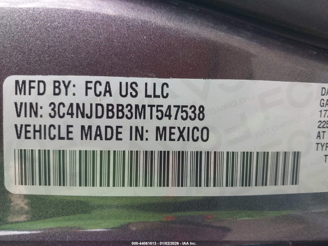 Jeep Compass Latitude 4x4 2021 3C4NJDBB3MT547538 Image 9