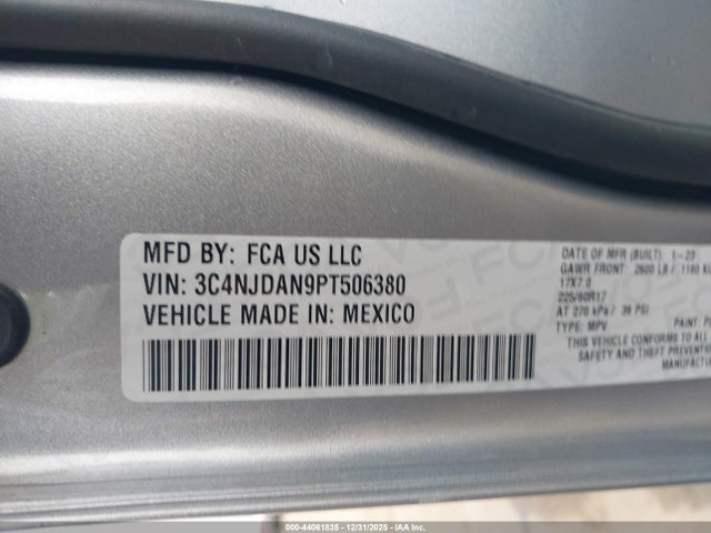 Jeep Compass Sport 4x4 2023 3C4NJDAN9PT506380 Image 9